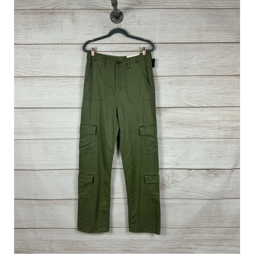 A New Approach Women's Olive Green Highest Rise Vintage Straight Jeans Size 8